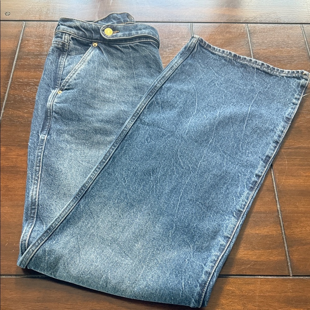 Express Women's Blue Flare Jeans